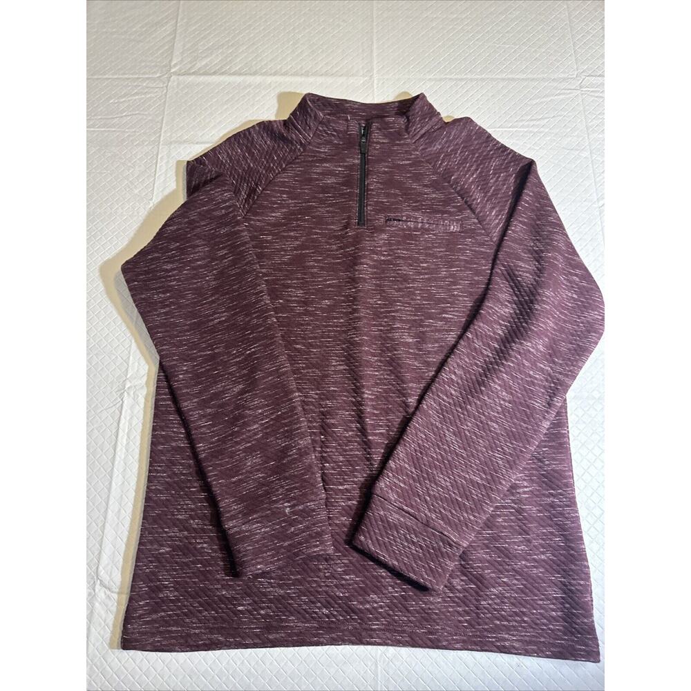 Marc Anthony‎ Size Large Slim Fit Quarter Zip Pullover Plum/Purple
